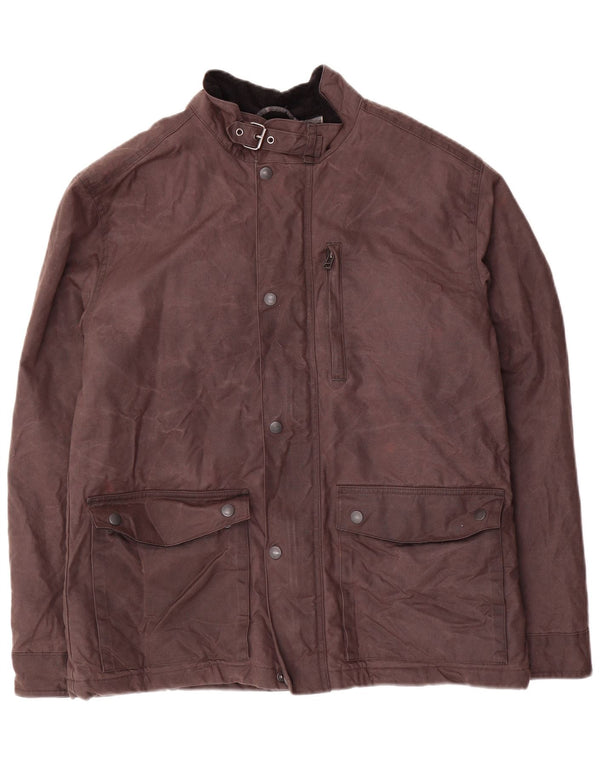 Giacca da uomo in cotone cerato Marks & Spencer UK 38 Marrone medio