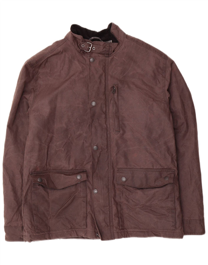 Giacca da uomo in cotone cerato Marks & Spencer UK 38 Marrone medio
