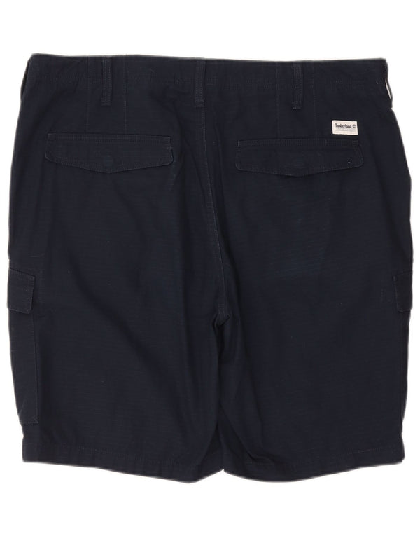 Pantaloncini cargo da uomo TIMBERLAND W38 XL in cotone blu navy