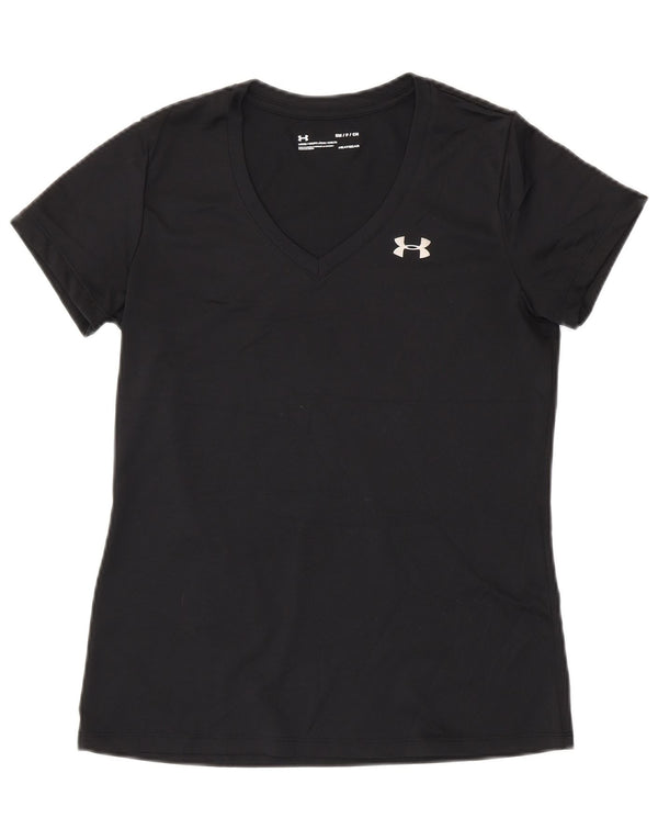 Maglietta Under Armour da donna Heat Gear Top UK 10 Small Nera