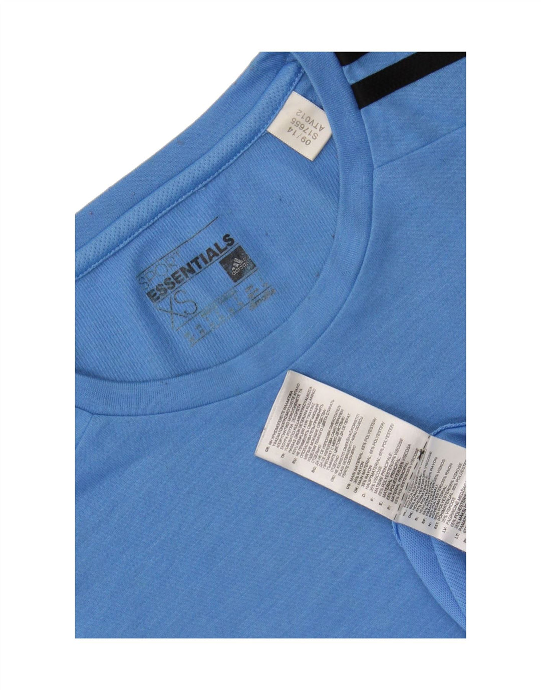 ADIDAS Mens Climalite T-Shirt Top XS Blue Polyester Vintage Adidas and Second-Hand Adidas from Messina Hembry 