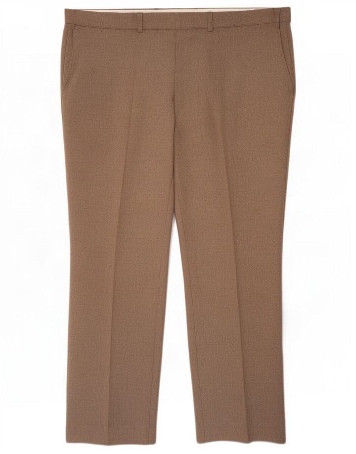 Pantaloni chino dritti da uomo St Michael W42 L29 Poliestere beige