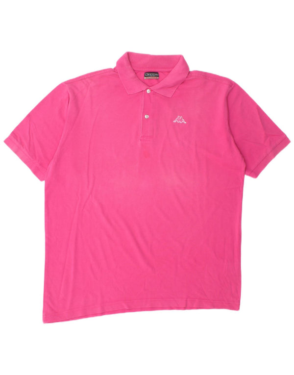 Polo Kappa Uomo XL Rosa Cotone