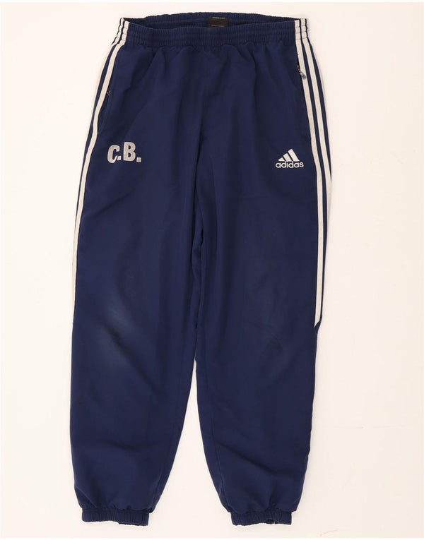 Pantaloni da tuta da uomo Adidas Joggers UK 44/46 Large Blu Navy Poliestere