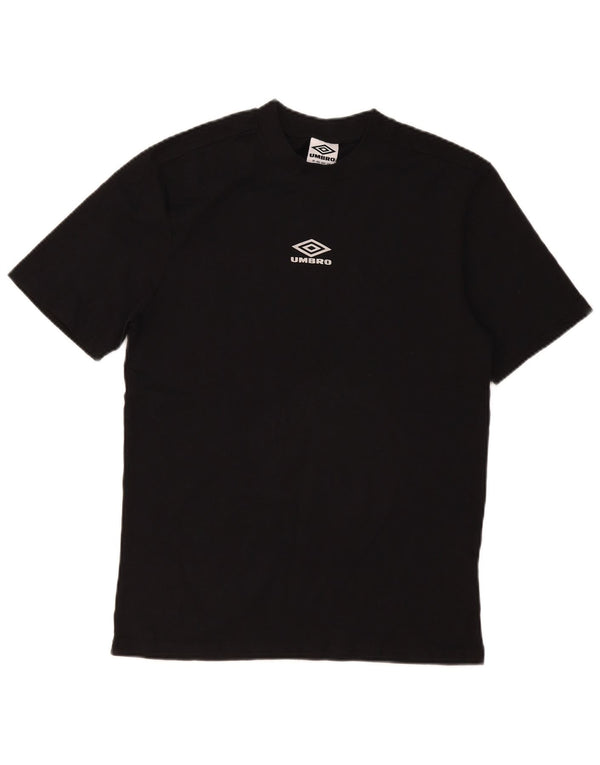 T-shirt grafica da uomo Umbro Top Small in cotone nero