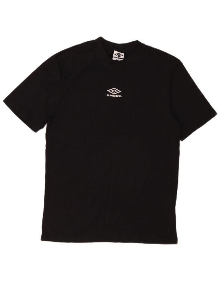 T-shirt grafica da uomo Umbro Top Small in cotone nero
