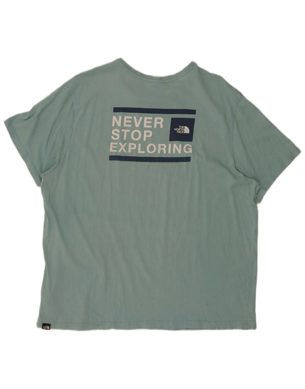 T-shirt grafica da uomo The North Face Top 2XL in cotone blu