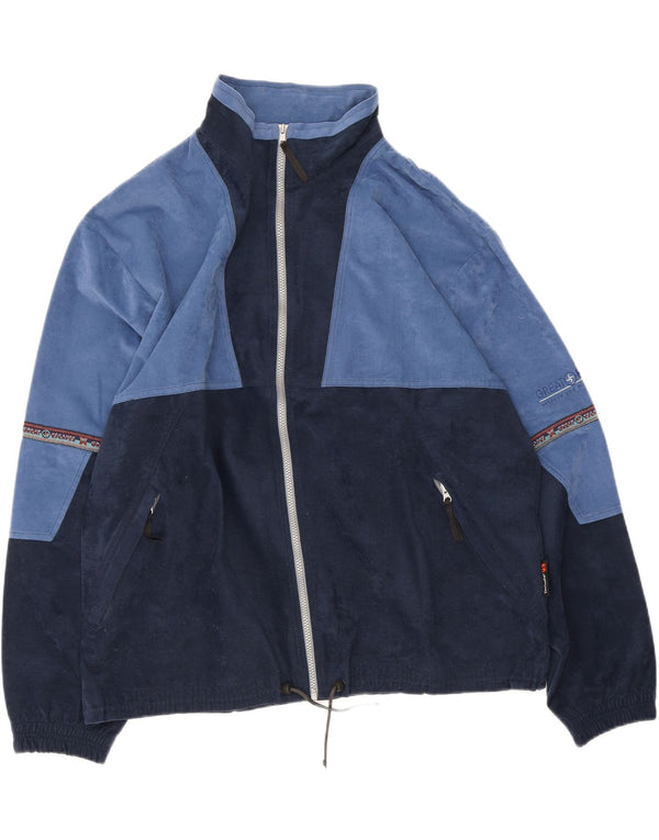 Tuta intera da uomo in velluto Great Escapes EU 56 XL Blu navy color block