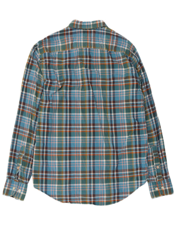 Tommy Hilfiger Uomo New York Fit Camicia Piccolo Cotone a quadri blu