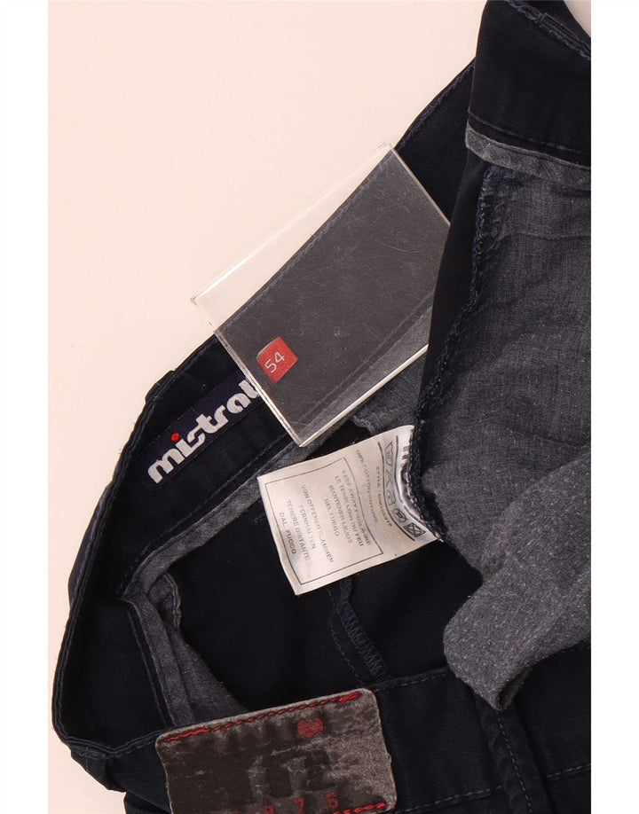 Pantaloncini cargo da uomo Mistral IT 54 2XL W38 Blu Navy Cotone