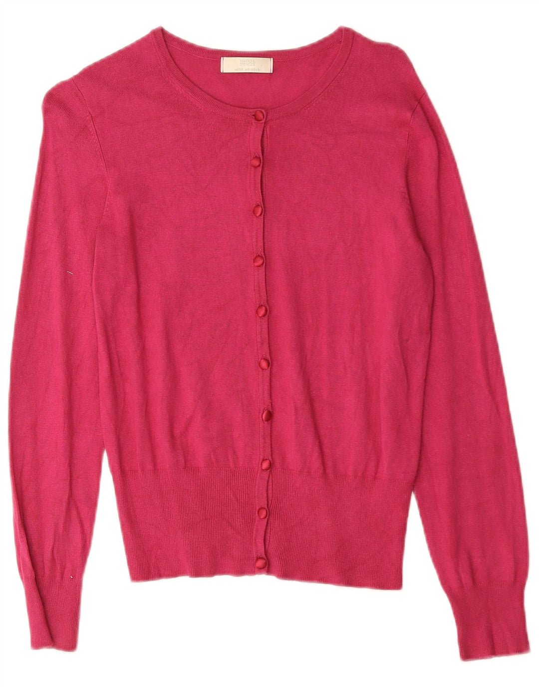 Maglione cardigan da donna Marks & Spencer UK 10 Small Pink Viscosa
