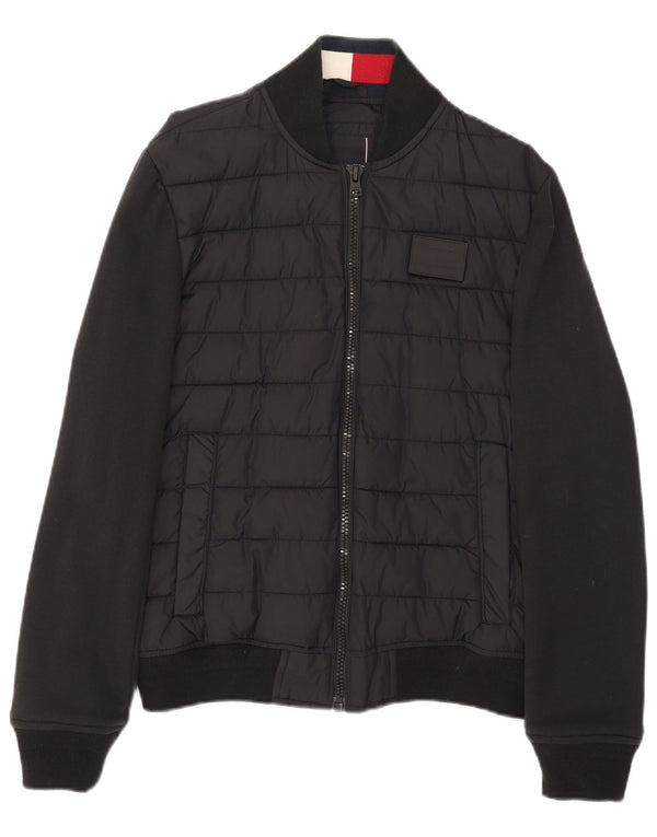 Giacca imbottita bomber da uomo Tommy Hilfiger UK 36 piccola nera