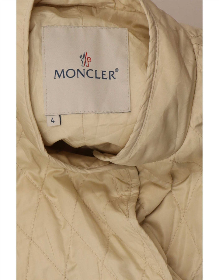 Giacca trapuntata da donna Moncler taglia 4 XL beige