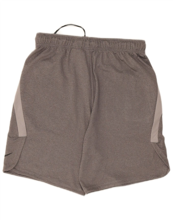 Pantaloncini sportivi Nike Dri Fit da uomo in poliestere grigio medio
