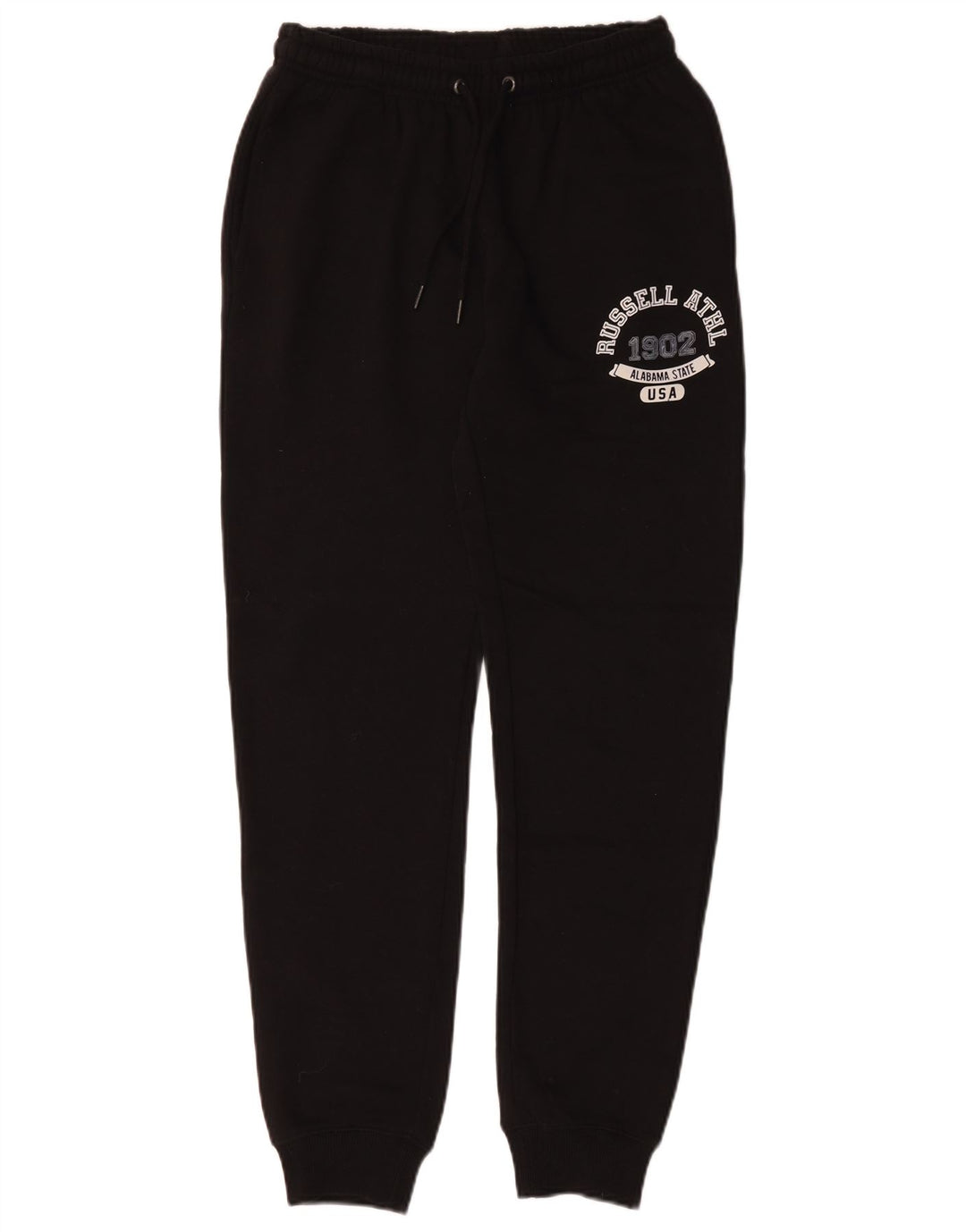 Pantaloni da tuta con grafica da uomo Russell Athletic, pantaloni da jogging, colore nero medio