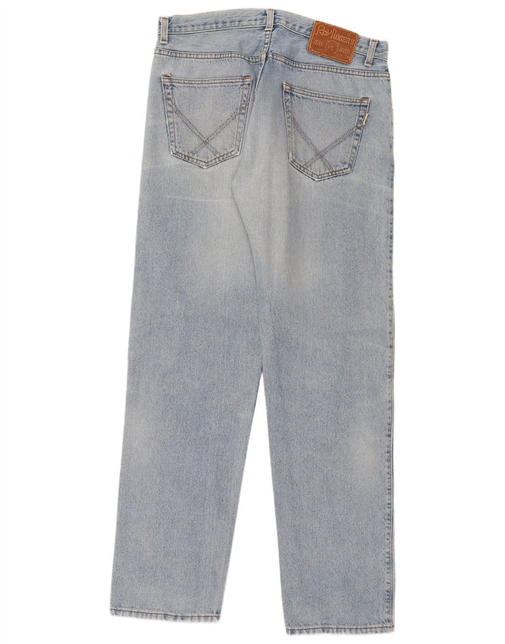 Jeans dritti invecchiati da uomo Roy Rogers W34 L33 Blu