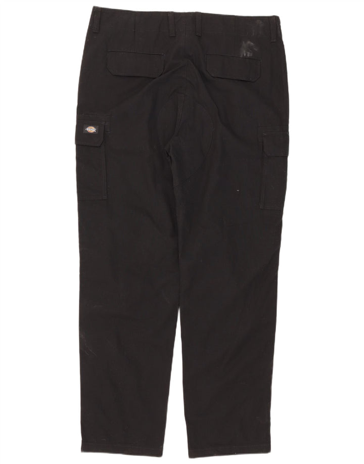 Pantaloni cargo dritti da uomo Dickies W38 L32 cotone nero