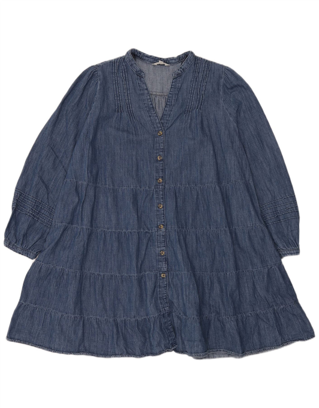 Abito a strati oversize in denim Marks & Spencer da donna Per Una UK 18 XL Blu