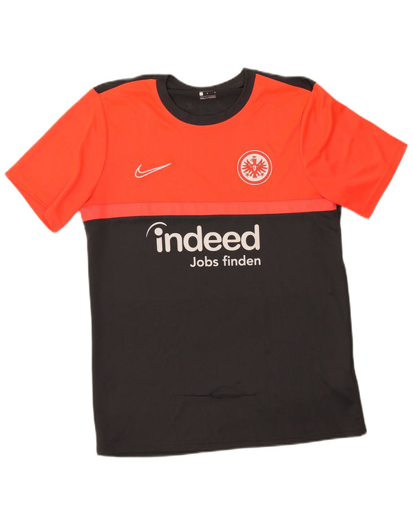 T-shirt grafica Nike Eintracht Francoforte da uomo, grande, color block nero