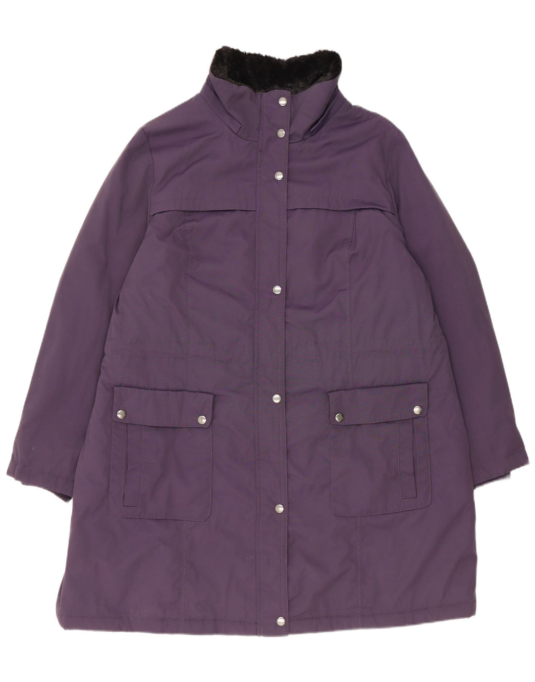 Cappotto imbottito da donna Marks & Spencer UK 18 XL viola poliammide