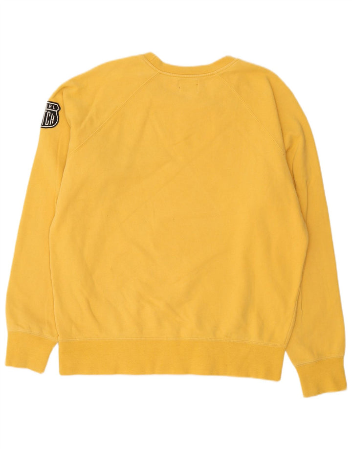 Felpa grafica da donna Datch Jumper UK 20 2XL Cotone giallo