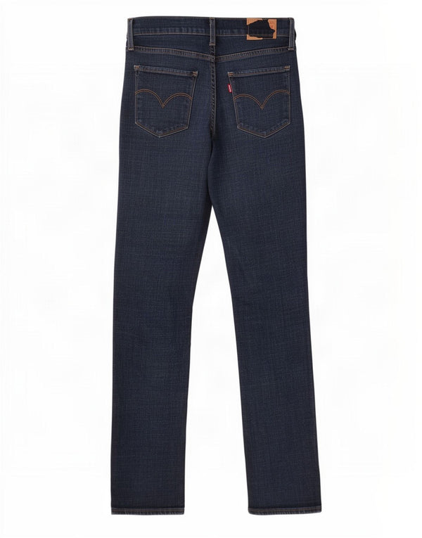 Levi's Donna 312 Shaping Slim Jeans W27 L32 Blu Navy Cotone