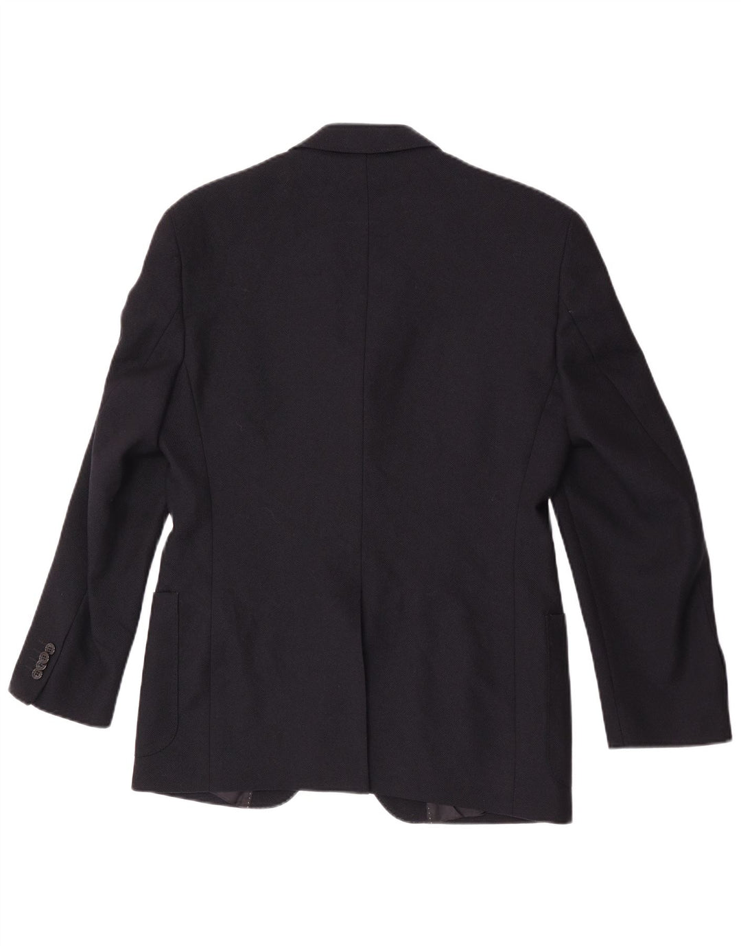 Giacca blazer da uomo a 3 bottoni Seventy IT 46 piccola in lana vergine blu navy