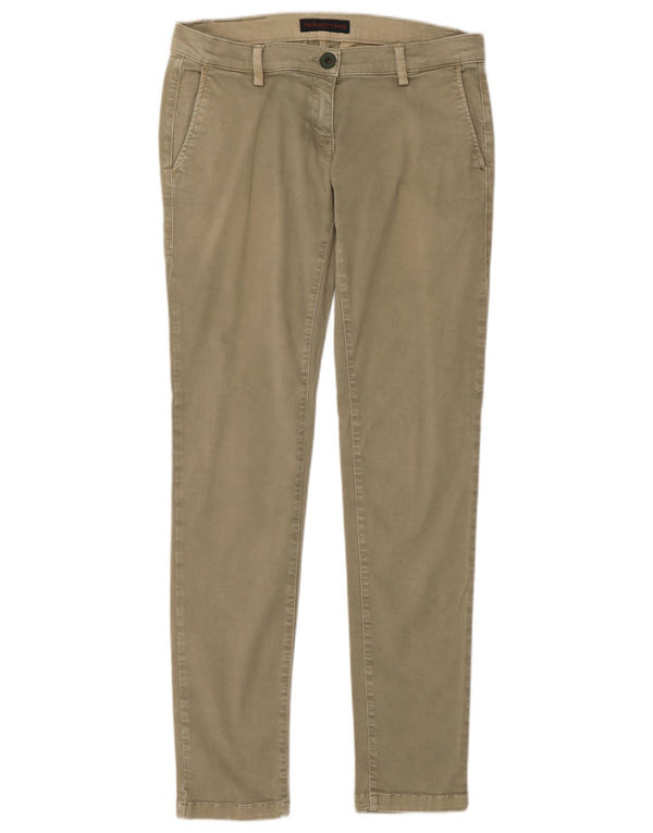 Pantaloni Chino Slim Donna Trussardi IT 38 XS W30 L31 Cotone Kaki