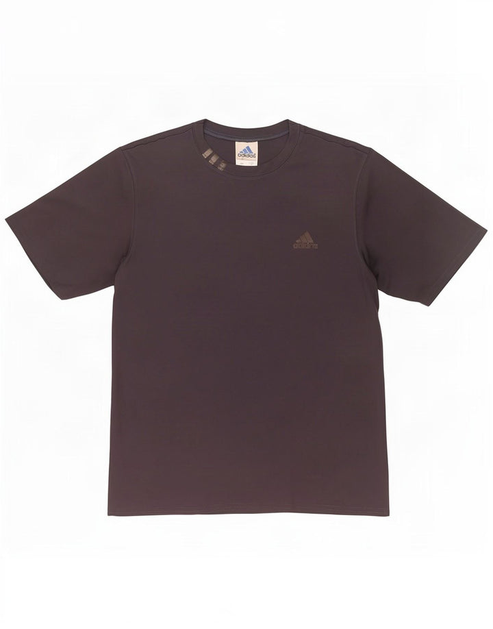 T-shirt Adidas da uomo Top grande in poliestere grigio