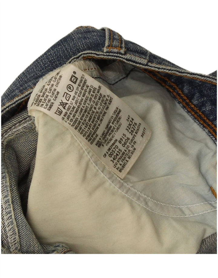 Jeans dritti Levi's 570 da donna W32 L31 cotone blu