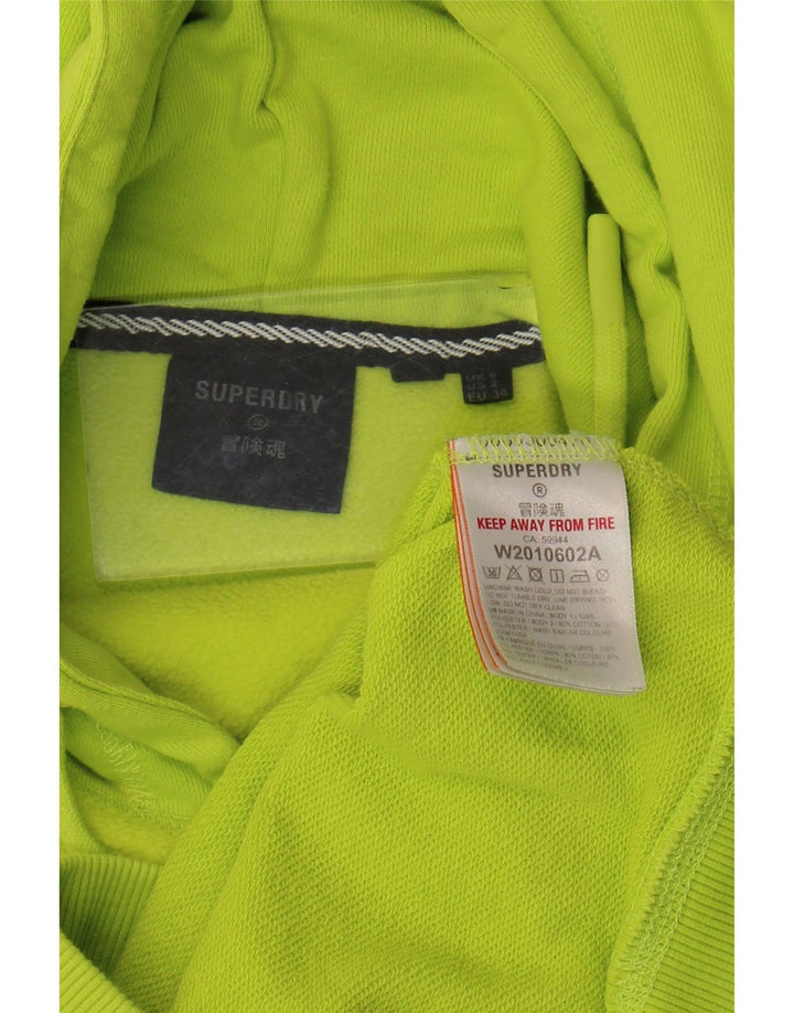 Felpa con cappuccio oversize da donna Superdry UK 6 XS verde poliestere