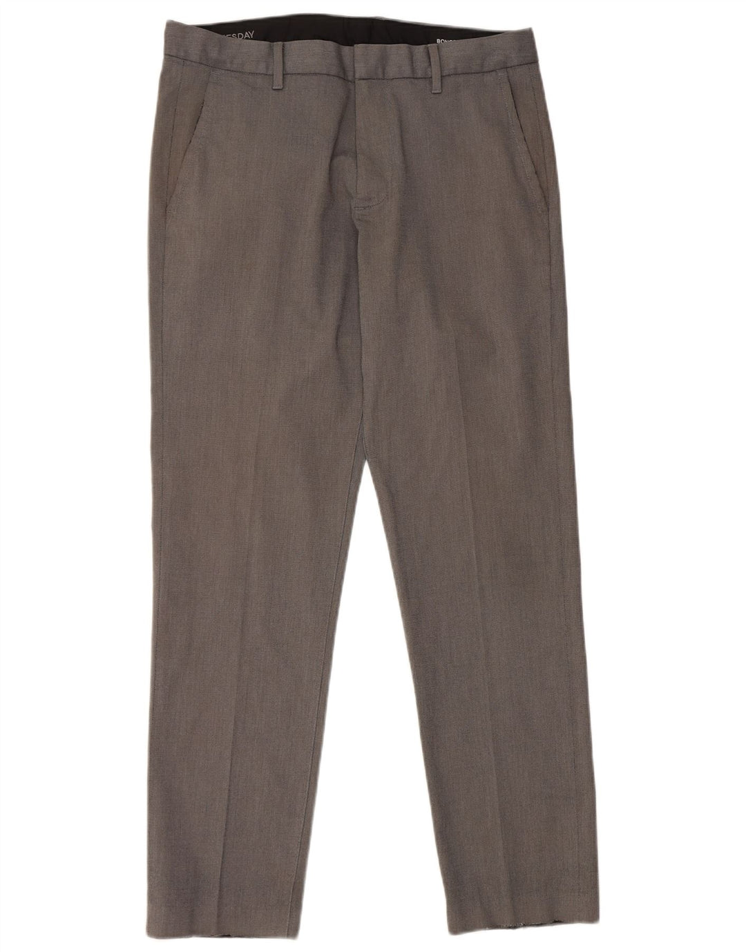 Pantaloni casual slim da uomo BONOBOS W31 L30 cotone grigio