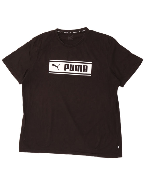 T-shirt grafica da uomo Puma Top 2XL cotone nero