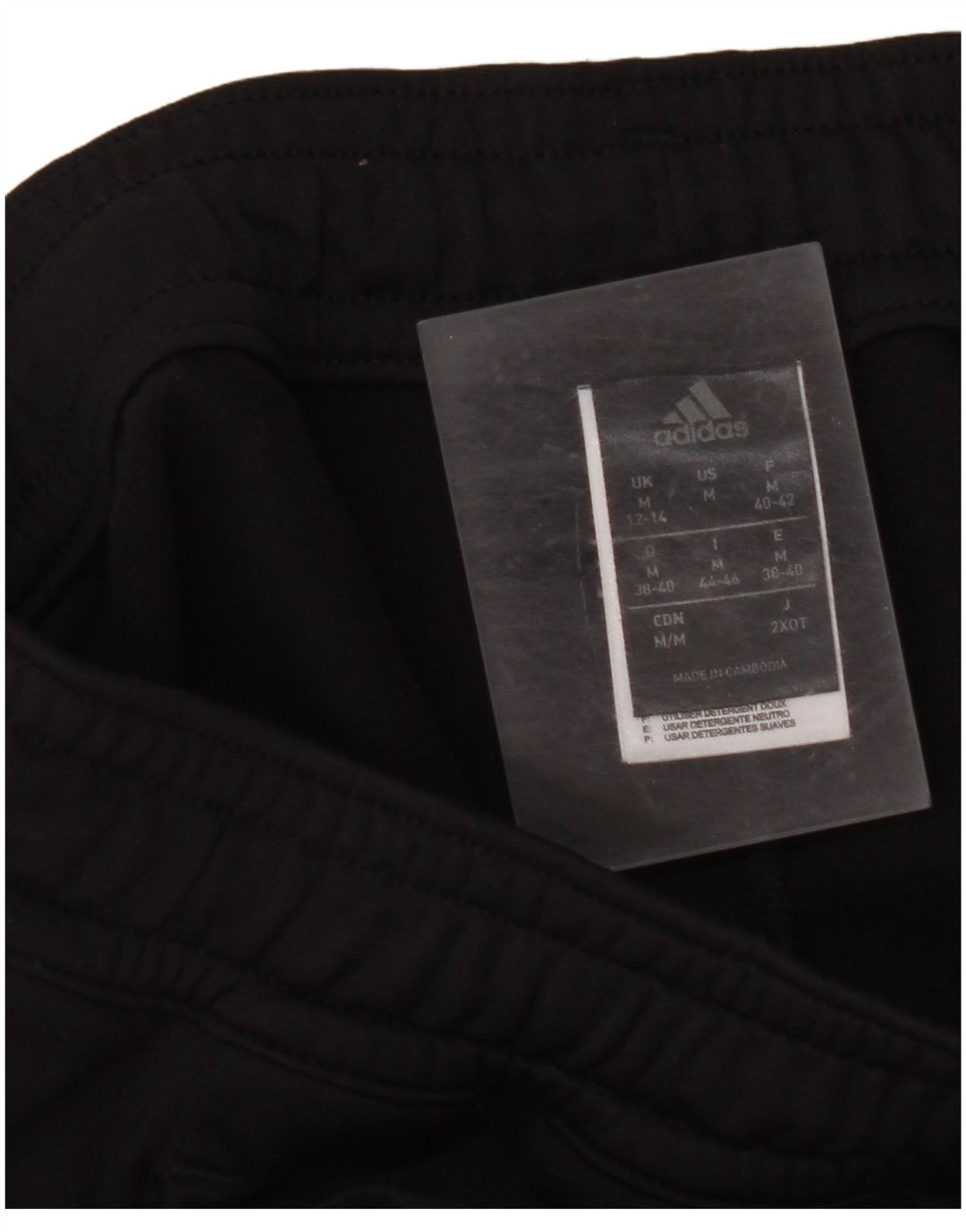 Pantaloni da tuta da donna ADIDAS UK 12/14 Medium Nero Poliestere