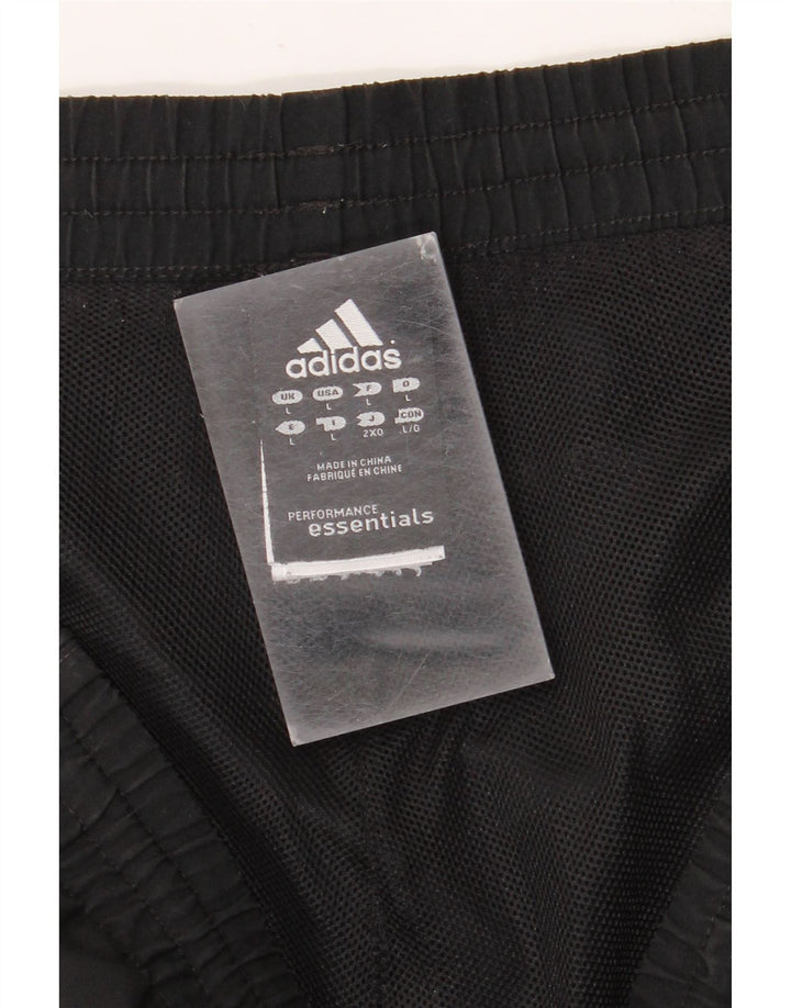 Pantaloncini sportivi da uomo Adidas grandi in poliestere nero