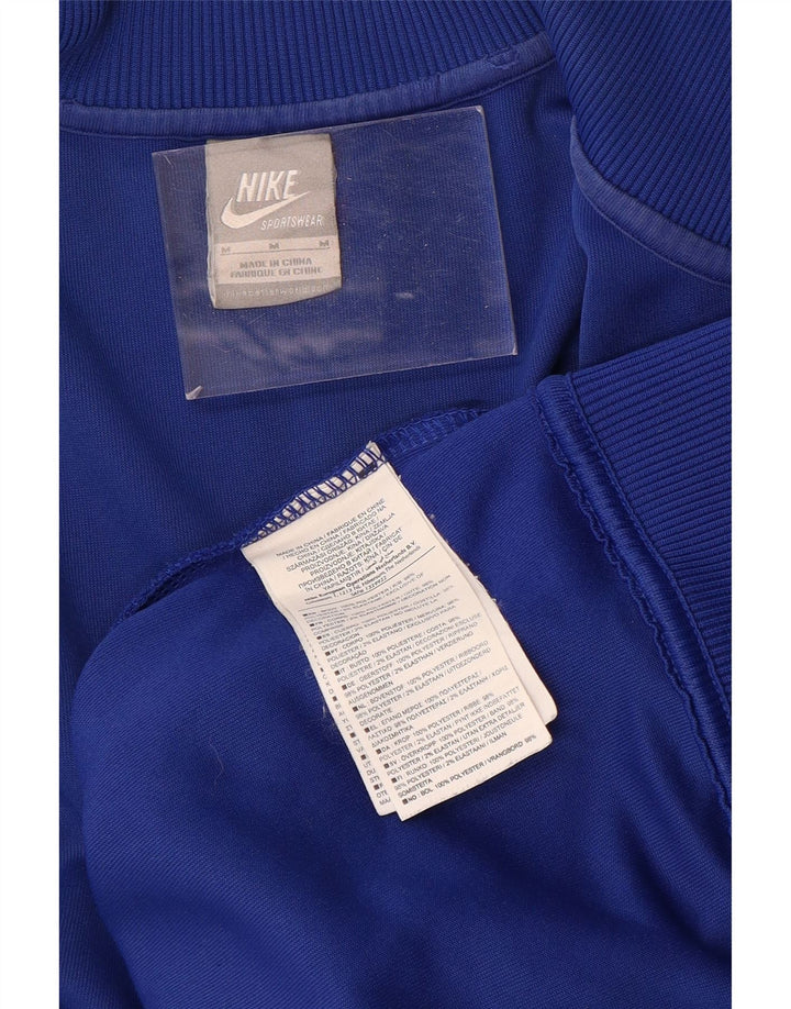 NIKE Giacca da tuta grafica da uomo in poliestere color block blu medio