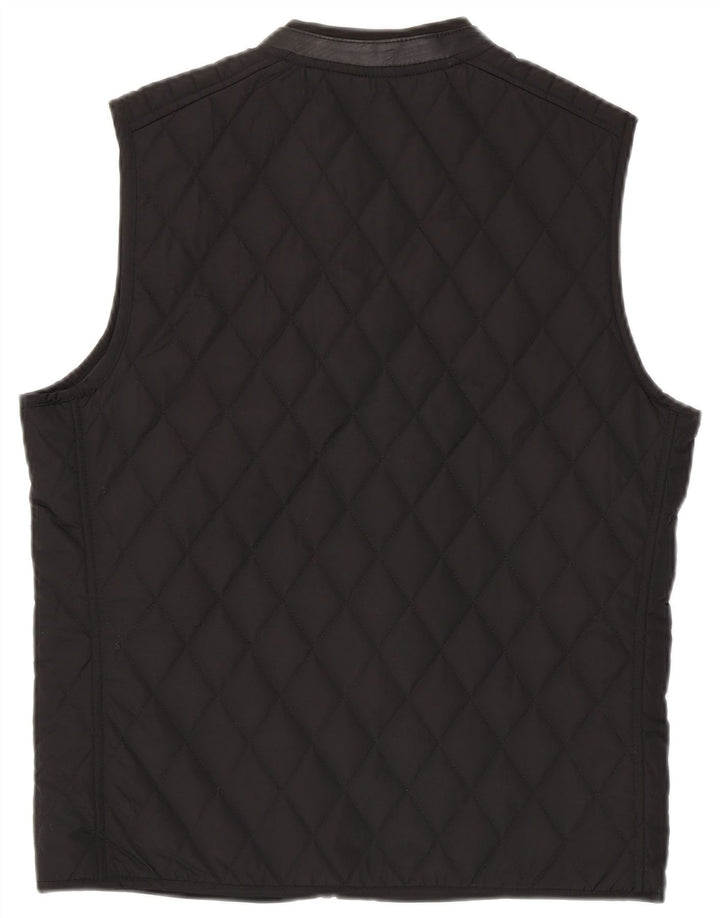 Gilet trapuntato da uomo Zara UK 38 medio nero poliestere