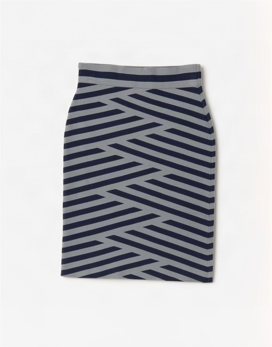 BCBGMAXAZRIA Gonna tubino da donna media W26 Rayon a righe blu