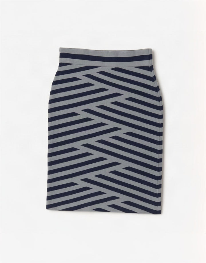BCBGMAXAZRIA Gonna tubino da donna media W26 Rayon a righe blu