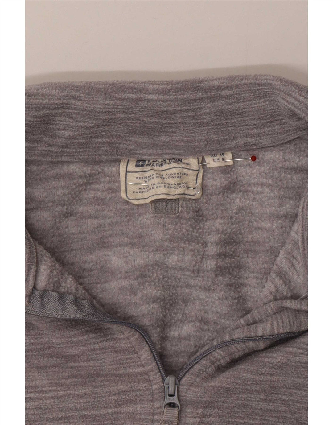 Maglione in pile da donna con collo con zip Mountain Warehouse EU 40 Grigio medio