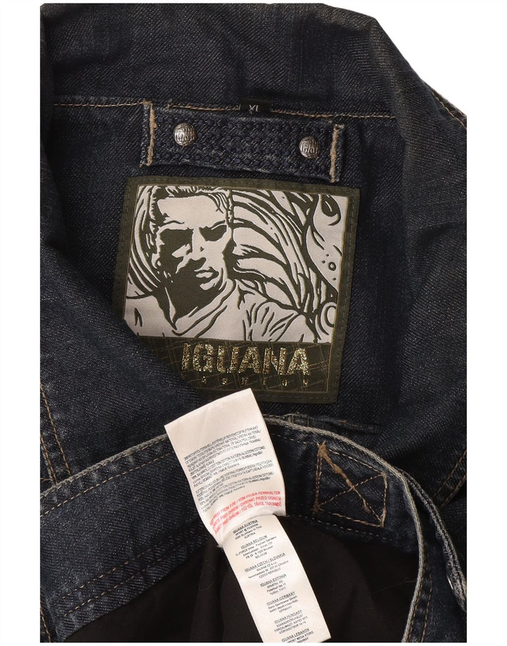Giacca di jeans da uomo Iguana UK 42 XL Cotone blu navy