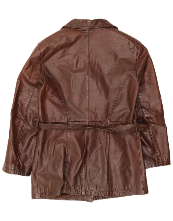 Giacca In Pelle Donna Conbipel IT 42 Pelle Marrone Medio