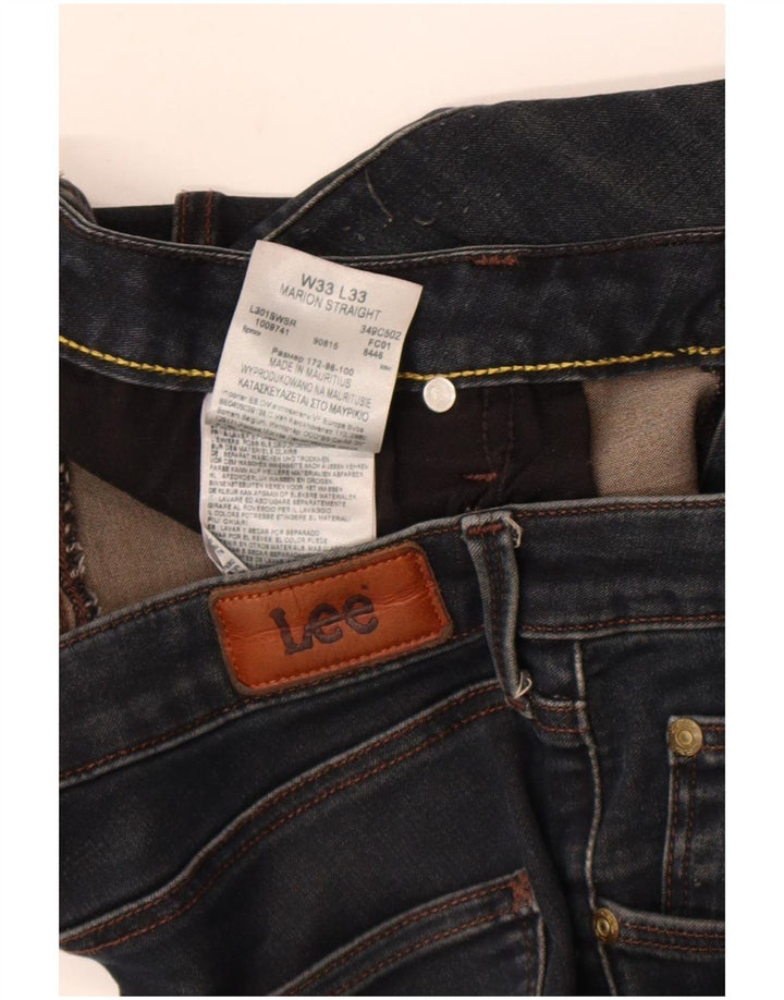 Jeans dritti da uomo Lee Marion W33 L33 cotone blu navy