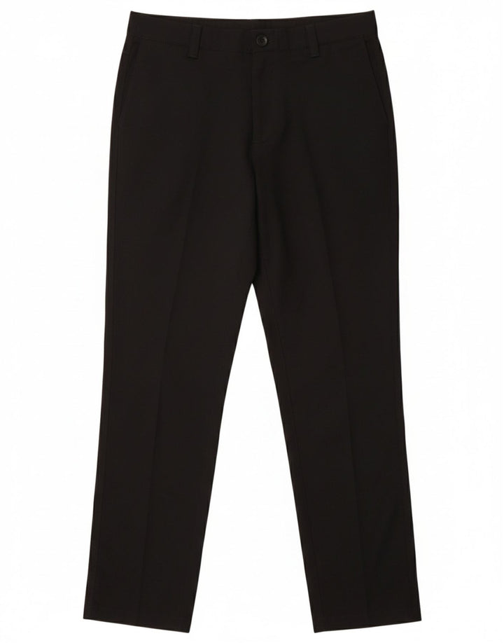 UNDER ARMOUR Girls Slim Chino Trousers 11-12 Years Black Polyester