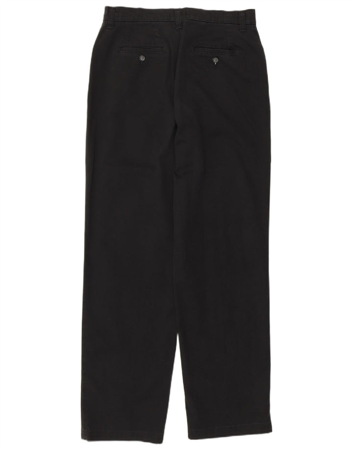 Pantaloni casual dritti da donna Lee US 8 Medium W30 L30 Cotone nero