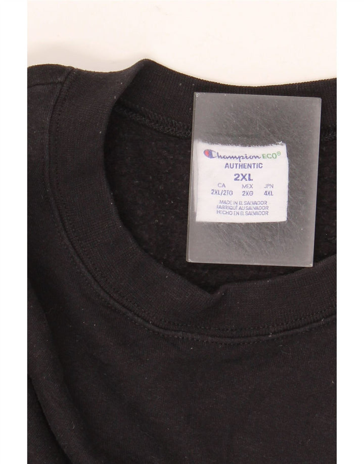 Felpa da uomo Champion Jumper 2XL cotone nero