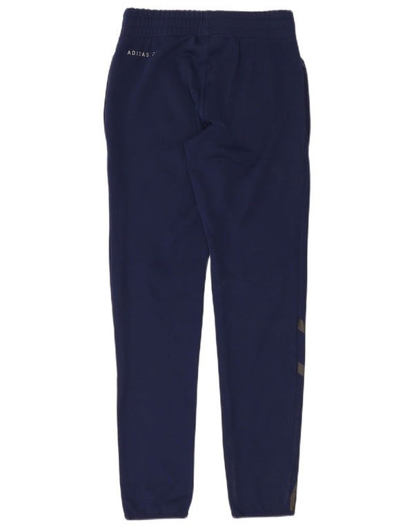 Pantaloni da tuta con grafica Adidas da uomo piccoli in poliestere blu navy