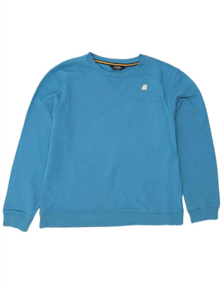 Felpa K-Way Uomo Maglione XL Blu Cotone