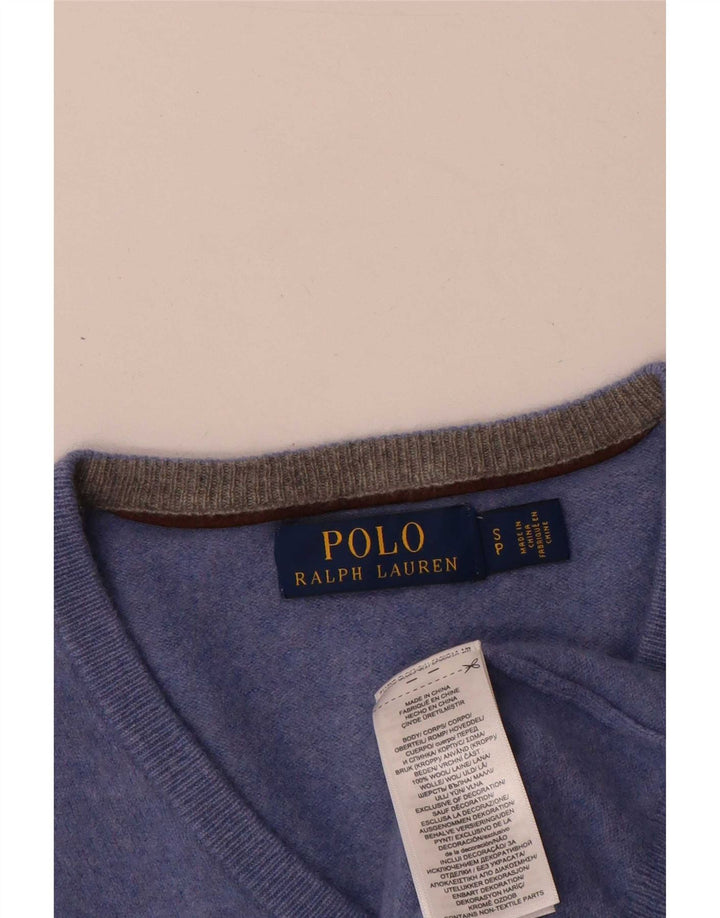 Polo Ralph Lauren Maglione da uomo piccolo in lana blu
