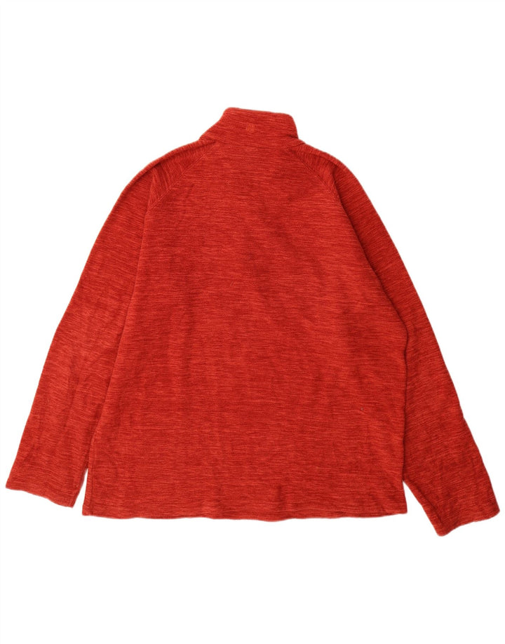 Maglione in pile da uomo con collo con zip Mountain Warehouse XL poliestere arancione